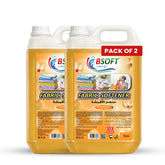 BSOFT Fabric Softener Concentrated Liquid With Sunny Orange Fragrance 5L Long-Lasting Freshness, Gentle Soft Care for Clothes, Safe for All Fabrics (2Pcs)