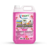 BSOFT Fabric Softener Concentrated Liquid With Rose Musk Fragrance 5L Long-Lasting Freshness, Gentle Soft Care for Clothes, Safe for All Fabrics