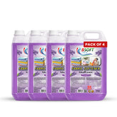 BSOFT Fabric Softener Concentrated Liquid With Royal lavender Fragrance 5L Long-Lasting Freshness, Gentle Soft Care for Clothes, Safe for All Fabrics (Pack of 4)