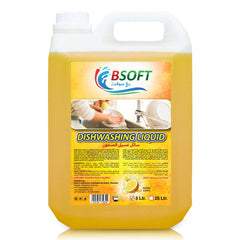 BSOFT Dish Wash Liquid with Lemon Fragrance, 5 Liters