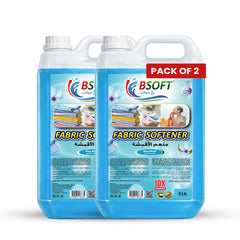 BSOFT Fabric Softener Concentrated Liquid With Blue Musk Fragrance 5L Long-Lasting Freshness, Gentle Soft Care for Clothes, Safe for All Fabrics(2pcs(