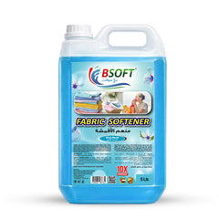 BSOFT Fabric Softener Concentrated Liquid With Blue Musk Fragrance 5L Long-Lasting Freshness, Gentle Soft Care for Clothes, Safe for All Fabrics