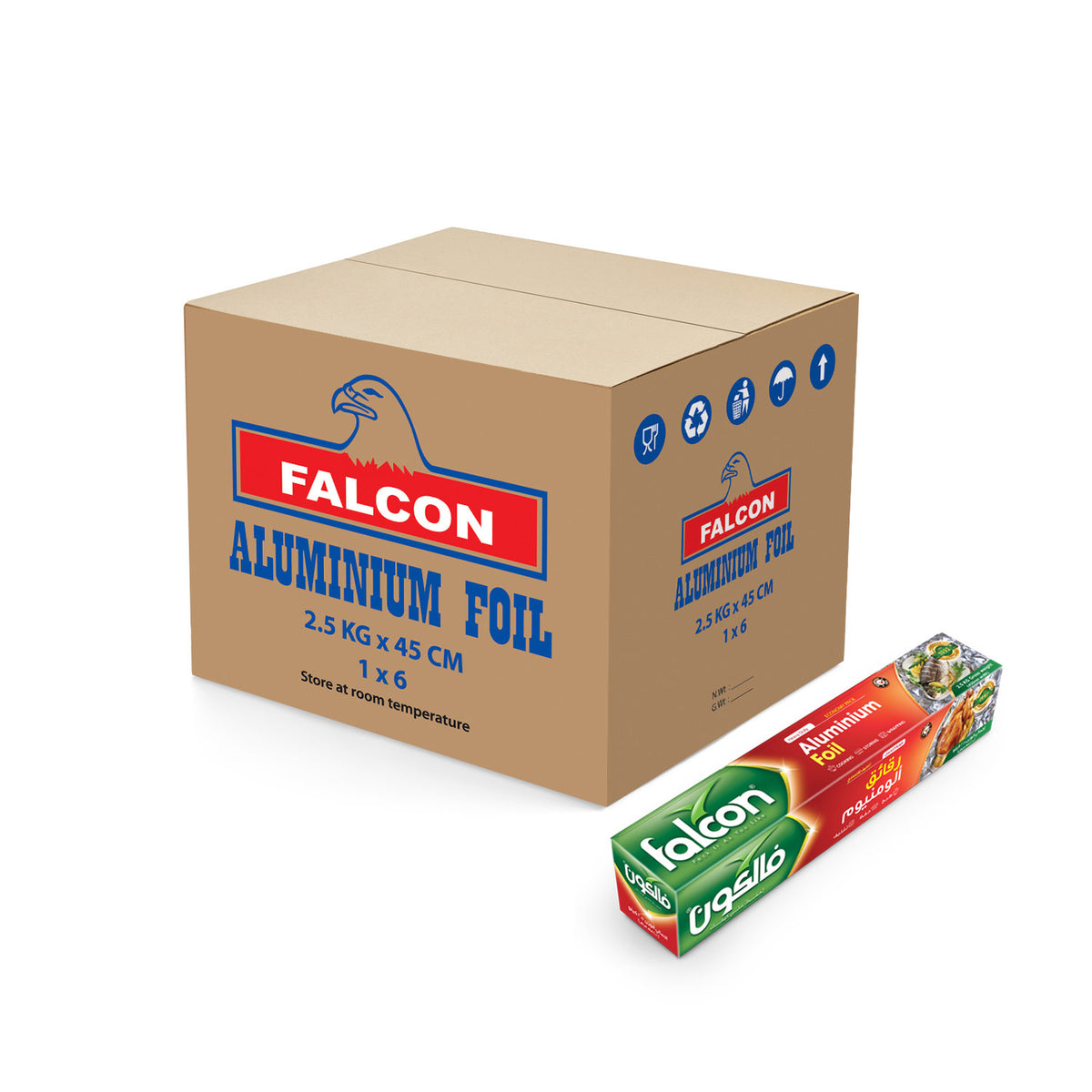 Falcon Aluminium Foil 2.5kg X 6Pcs