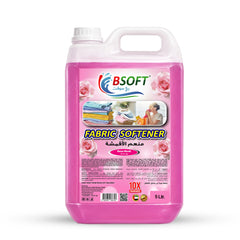 BSOFT Fabric Softener Concentrated Liquid With Rose Musk Fragrance 5L Long-Lasting Freshness, Gentle Soft Care for Clothes, Safe for All Fabrics