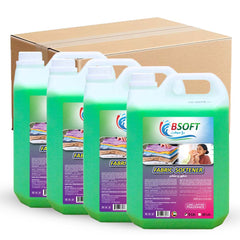 BSOFT Fabric Softener Liquid 5 Liter Green (Pack of 4)