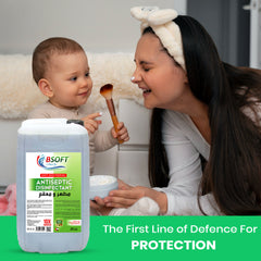 BSOFT BSOFT Antiseptic Antibacterial Disinfectant Liquid 25L – Multi-Purpose for Wounds, Clothes, and Floor Cleaning – Powerful Germ Protection