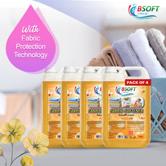 BSOFT Fabric Softener Concentrated Liquid With Sunny Orange Fragrance 5L 4PCS Catton