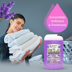 BSOFT Fabric Softener Concentrated Liquid With Royal Lavender Fragrance 25L Long-Lasting Freshness, Gentle Soft Care for Clothes, Safe for All Fabrics