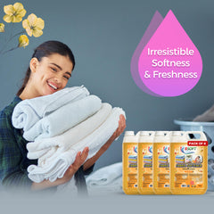 BSOFT Fabric Softener Concentrated Liquid With Sunny Orange Fragrance 5L 4PCS Catton