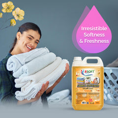 BSOFT Fabric Softener Concentrated Liquid With Sunny Orange Fragrance 5L