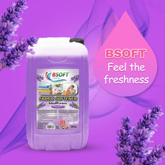 BSOFT Fabric Softener Concentrated Liquid With Royal Lavender Fragrance 25L Long-Lasting Freshness, Gentle Soft Care for Clothes, Safe for All Fabrics
