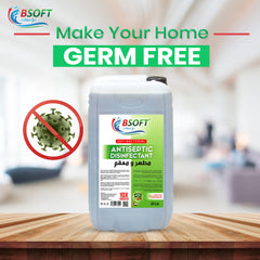 BSOFT BSOFT Antiseptic Antibacterial Disinfectant Liquid 25L – Multi-Purpose for Wounds, Clothes, and Floor Cleaning – Powerful Germ Protection