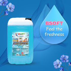 BSOFT Fabric Softener Concentrated Liquid With Blue Musk Fragrance 25L Long-Lasting Freshness, Gentle Soft Care for Clothes, Safe for All Fabrics