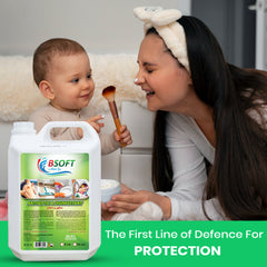 BSOFT Premium Quality Antiseptic & Disinfectant Liquid 5 Liters, Your Ultimate Solution for a Safer and Healthier Environment!