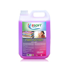 BSOFT Fabric Softener with Long Lasting Daphne Fragrance, 5 Liter (Pink)